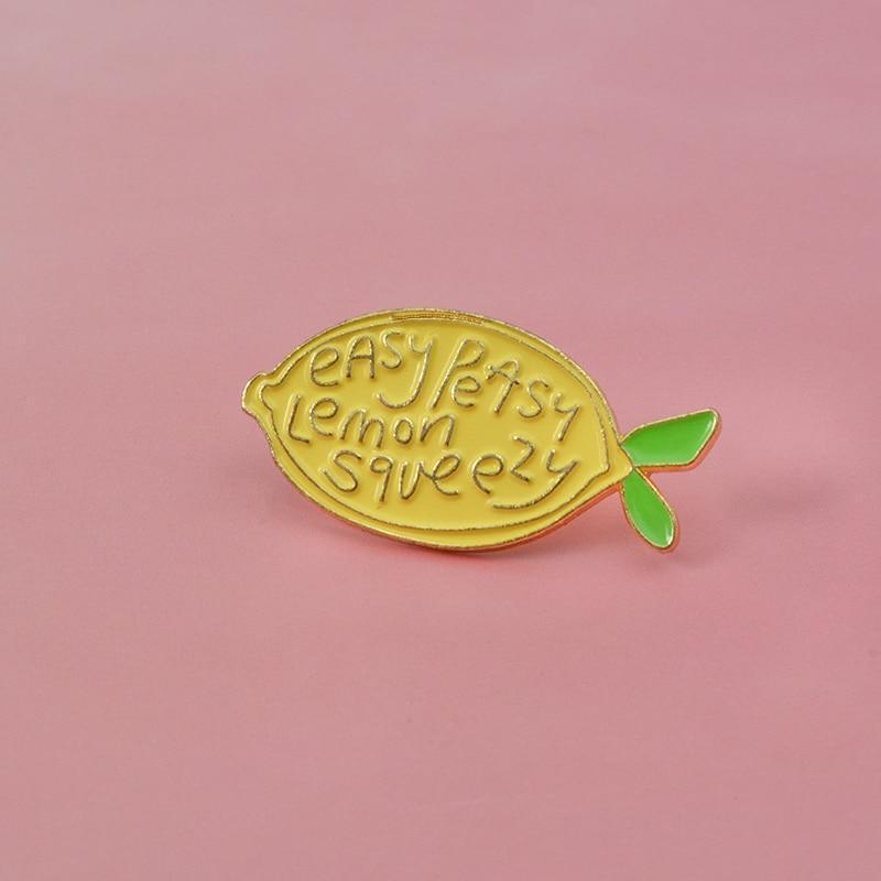 Easy Peasy Lemon Squeezy Enamel Pins
