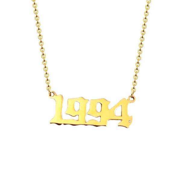 90s Baby Custom Year Necklace