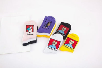 Sad But Cool' Cat Socks