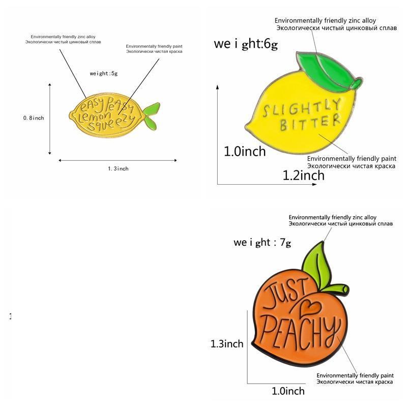 Easy Peasy Lemon Squeezy Enamel Pins