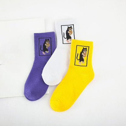 Sad But Cool' Cat Socks