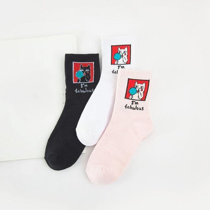 Sad But Cool' Cat Socks