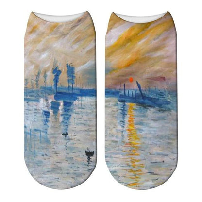 Classical painting Ankle Socks